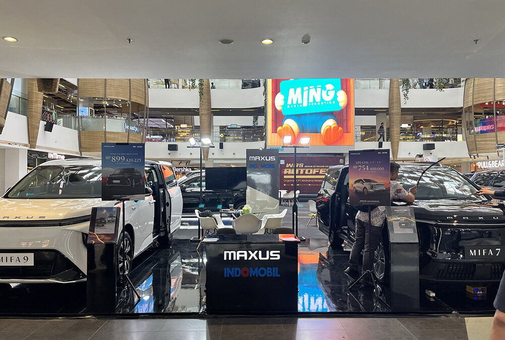 Maxus Hadir di Bandung : Gelar Pameran di Mall 23 Paskal, Resmikan Dealer Baru, dan Promo Spesial untuk MIFA 7 & MIFA 9
